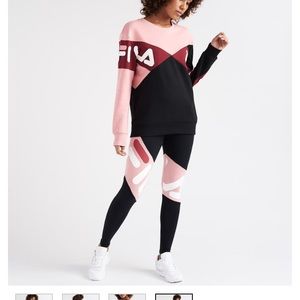 Fila leggings w/matching sweatshirt